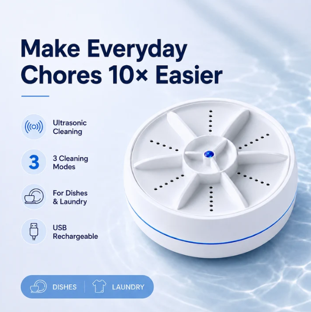 CleanBuddy™ Portable Washer for Dishes & Laundry