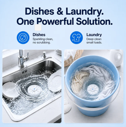 CleanBuddy™ Portable Washer for Dishes & Laundry